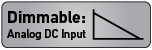 Dimmable: Analog DC Input Logo
