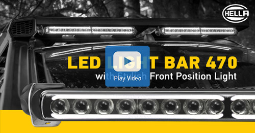HELLA LED Light Bar with Stylish Front Position Light Video Thumbnail