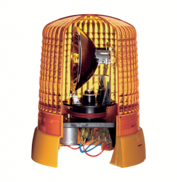 A cut away image showing the construction<br />
of the beacon and reflector.